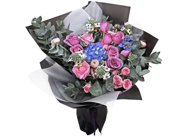 Florist Flower Bouquet - France Style Purple Florist Bouquet Gift RD10  - L76604265 Photo