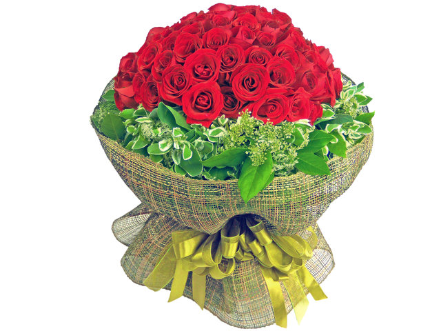 Florist Flower Bouquet - Gorgeous B (99 Rose Bouquet) - P1267 Photo