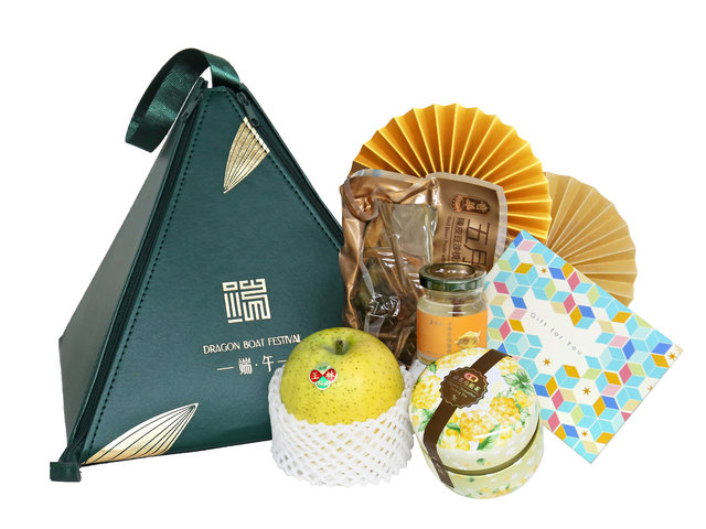 Wine n Food Hamper_card - Dragon Boat Festival Fruit with Rice Dumpling Business Gift Pack DB06 - DBFG0518A3 Photo