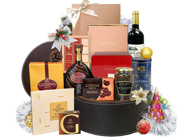 Wine n Food Hamper - Christmas Luxury Wine And Food Hamper X4 - XH1106A1 Photo