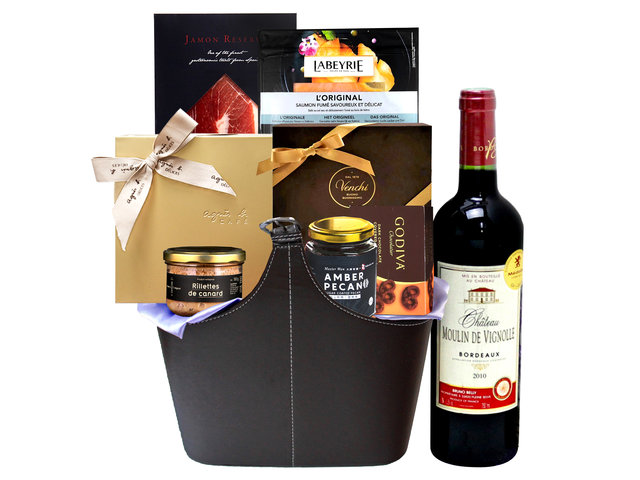 Wine n Food Hamper - Premium Business Wine And Food Gift Hamper FH35 - L142740 Photo